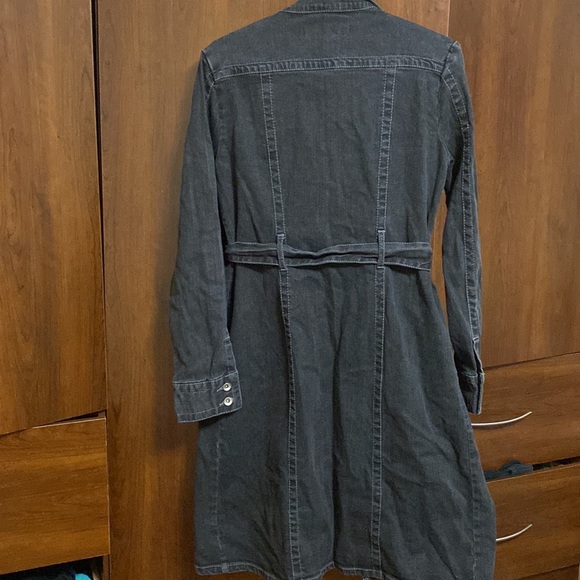 Kama Black denim , long coat, P2p 19 - Picture 6 of 6